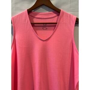 Isaac Mizrahi Live Essentials Pink Sleeveless Tank Top 1X